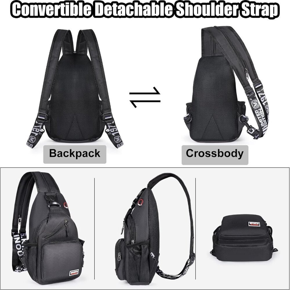 Versatile Convertible Sling Backpack For Men & Wo… - image 2